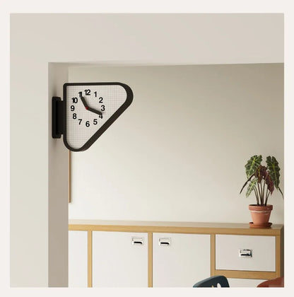 Luxury Triangle Wall Clock Corner Double Sided Wall Clock Creative Art Living Room Clocks Kitchen Bedroom Watch Home Decor