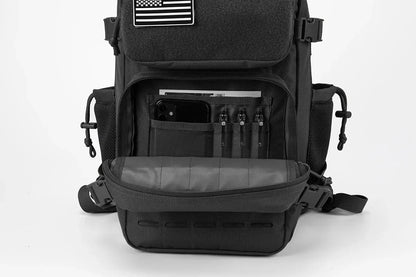 26L Tactical Backpack Men Women MOLLE Outdoor Survival Fitness Hiking Rucksack With Dual Double Cup Holders Camping Travel Daily Use Backpack