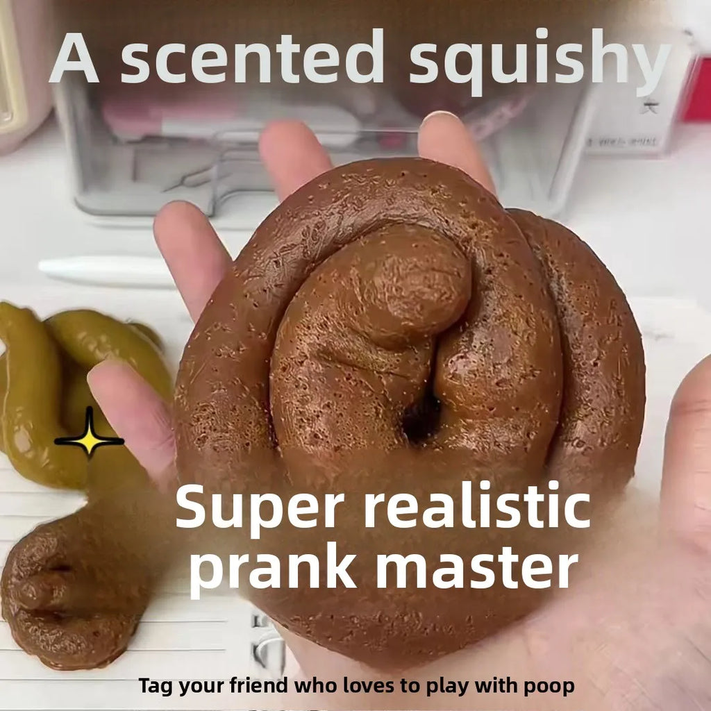 Simulation Prank Poop Soft Rubber Toy, Squishy Stress-Relief Gag, Disgusting Little Prank Item, April Fool'S Joke, Halloween, April Fool'S Prank Party Supplies