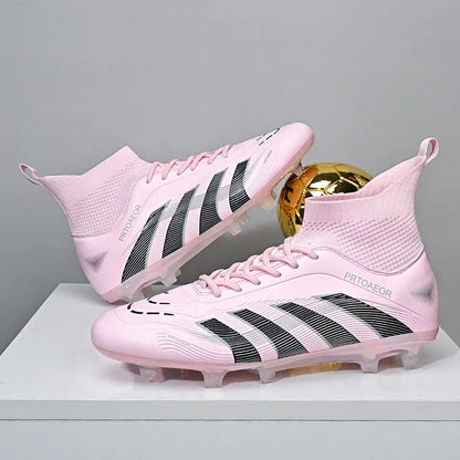 New Men Football Boots Non-Slip Comfortable Professional Boys Sneakers Soccer Shoes TF/FG Match Ankle Sports Shoes Unisex