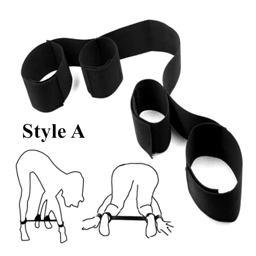 Sex Toys For Woman Couples Handcuffs Set BDSM Bondage Gear Bed Restraints Rope Strap Adult Game Goods Wrists & Ankle Cuffs