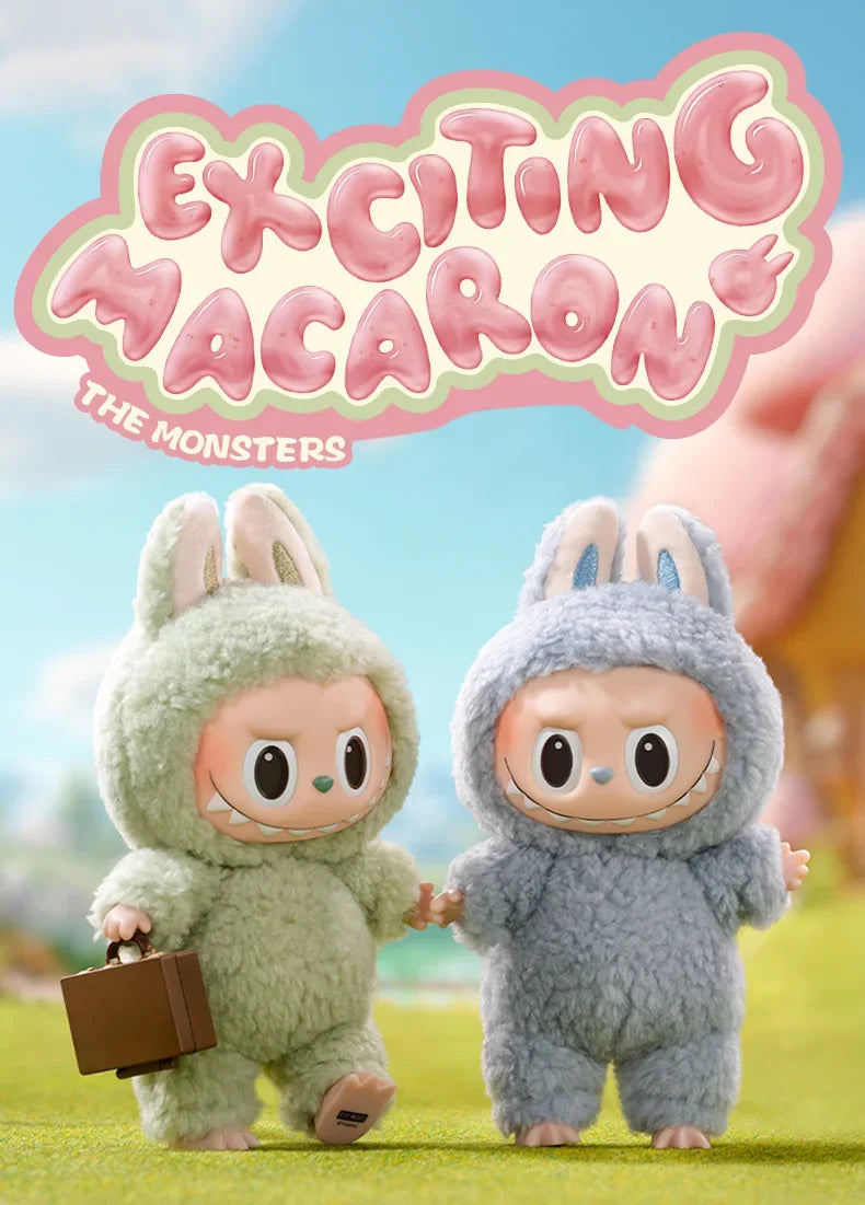 LABUB 1.0 Sweet Macaron Series-POP MART: 100% Genuine Figure, Blind Box, Sweet Theme, Collecting/Gifting, Hot Trend!