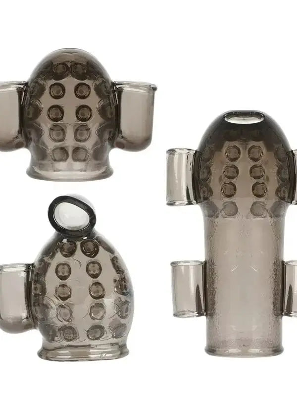 Penis Trainer Glans Vibrator Penis Sleeve Enhancement Delay Lasting Glans Trainer Erection Male Masturbation Sex Toys for Men