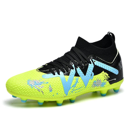 Unisex Men AG FG Soccer Boots Durable PU Upper Robust Rubber Studs For Outdoor Lawn Recreational Football Sports Matches
