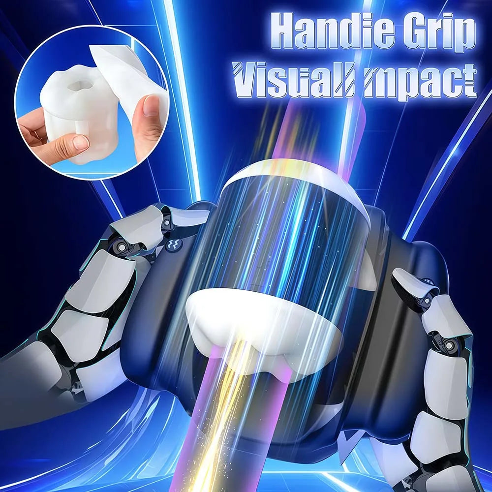 Automatic Male Masturbation Cup Telescopic Vibrating Pocket Pussy with Holder Penis Trainer Sex Machine Adult Sex Toys for Men