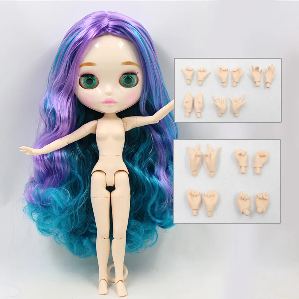 ICY DBS blyth doll 1/6 joint body white skin toy customized doll 30cm bjd random eyes colors anime toy girls gift