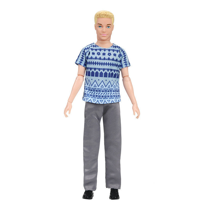 30cm Fashion Ken Doll Full Set 1/6 Multi Jonts Movable Boyfriend with Clothes Suit Children Dress Up Toys
