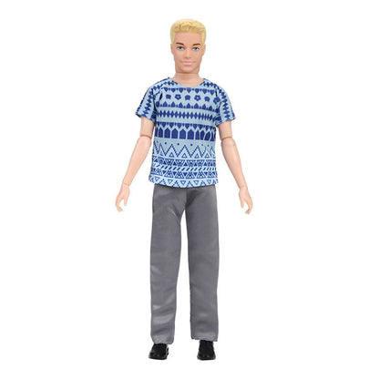 30cm Fashion Ken Doll Full Set 1/6 Multi Jonts Movable Boyfriend with Clothes Suit Children Dress Up Toys