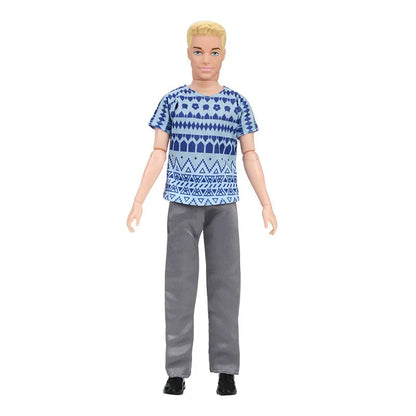 30cm Fashion Ken Doll Full Set 1/6 Multi Jonts Movable Boyfriend with Clothes Suit Children Dress Up Toys