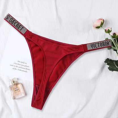 Women's Seamless Lace Thong Panties