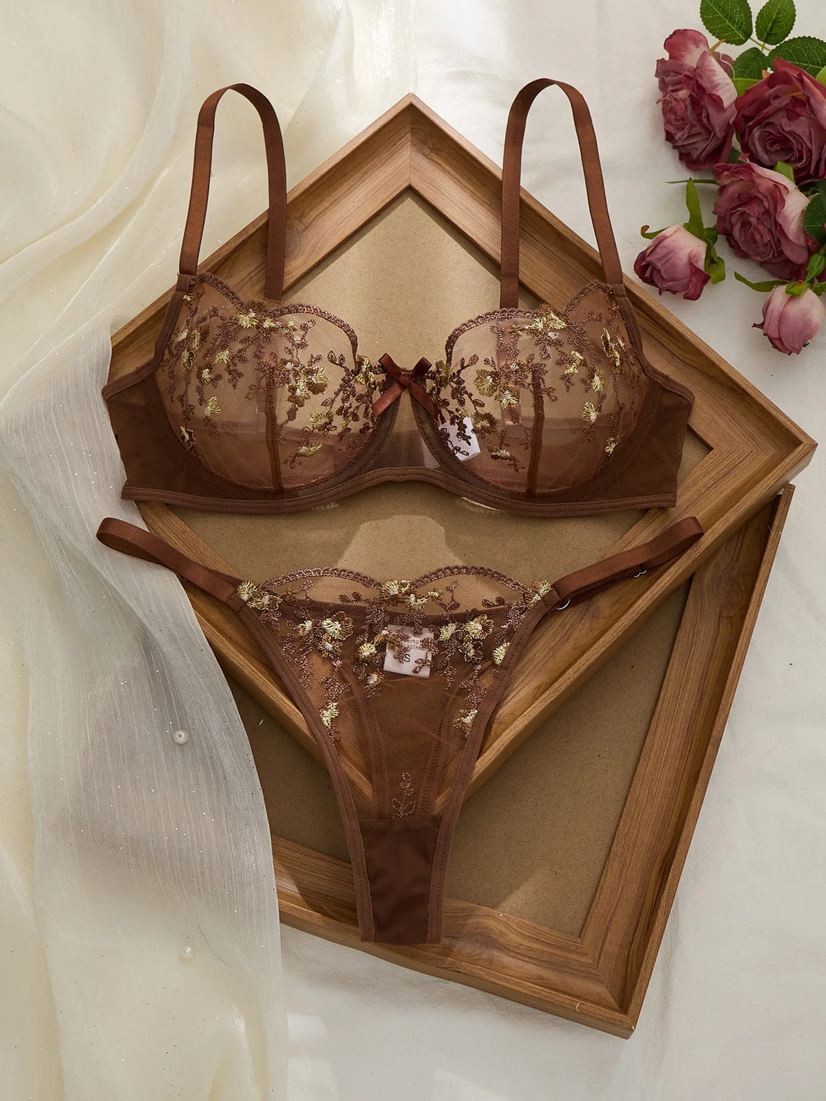 Women's Floral Print Bra & Panty Set