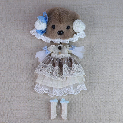 ICY DBS Blyth Plush Costume Girl BJD Animation Toys Cute Rabbit Set Girl Gift