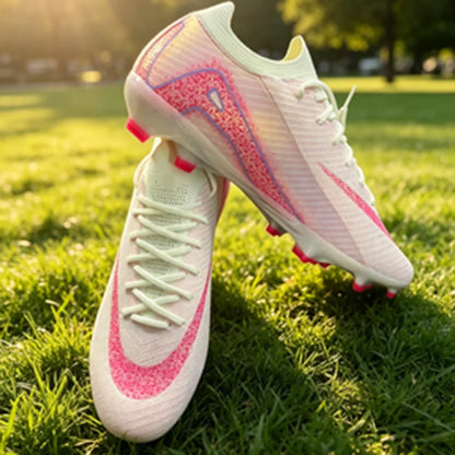 Men AG FG Football Cleats Soft PU Upper Reinforced Stud Structure For Adult Outdoor Lawn Football Match And Training
