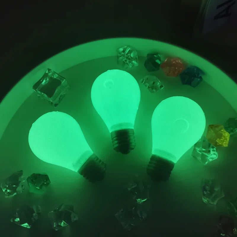 Squishy Light Bulb Maltose Luminous Squeeze Toy Slow Rebound Sensory Fidget Toy Anxiety Relief Novelty Funny Decompression Gift