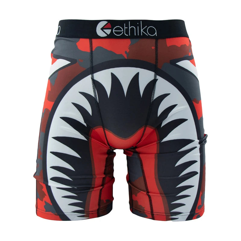 ETHIKA 1Pcs Sexy Men Underwear Boxers Breathable Swimming Man Underpants Plus Size S-3XL Mens Trunks Men's Panties Boxer Briefs
