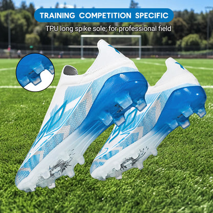 Professional Match Adult AG FG Soccer Cleats Textured PU Upper High-friction TPU Stud Anti-slip Boost Ball Control For Grass