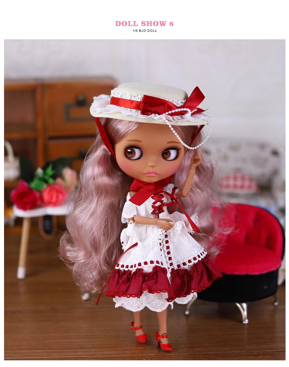 ICY DBS Blyth Doll BJD Joint Body dark Skin Set 1/6  30cm Girl  Gift Anime SD