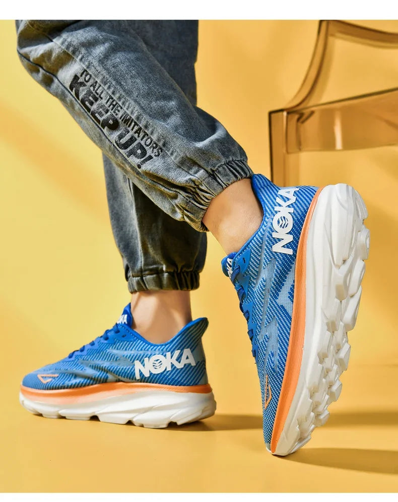 Men's Running Shoes Luxury Shoes Trainer Race Jogging Cushioning Outdoor Breathable Couple Non-Slip Sneakers Mesh Off-road Shoes