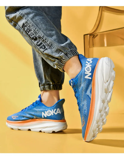 Men's Running Shoes Luxury Shoes Trainer Race Jogging Cushioning Outdoor Breathable Couple Non-Slip Sneakers Mesh Off-road Shoes