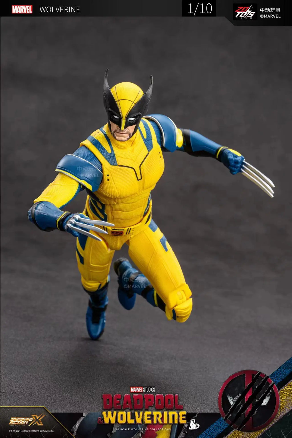 ZD Toys Deadpool & Wolverine Action figures Deadpool Boxed Wolverine  Collection Adult Action Figures Kids Toy