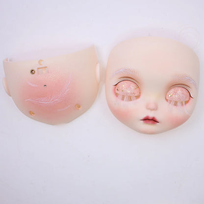 ICY DBS Blyth Baby Face DIY Matte Face Hand Painted Makeup Backplate and Screws