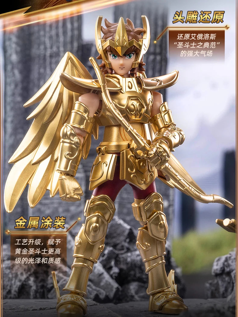 Blokees Galaxy Version Gold Saint Action Figure Libra Dohko Sagittarius Champion Seiya Mu Aiolia Assembly Toys Children Gift