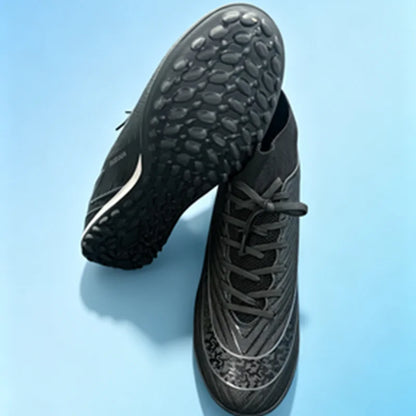 Shock-absorb TF Football Boots Soft Thick PU Textile Rubber Outsole Anti-slip Relieve Long-time Training Foot Fatigue