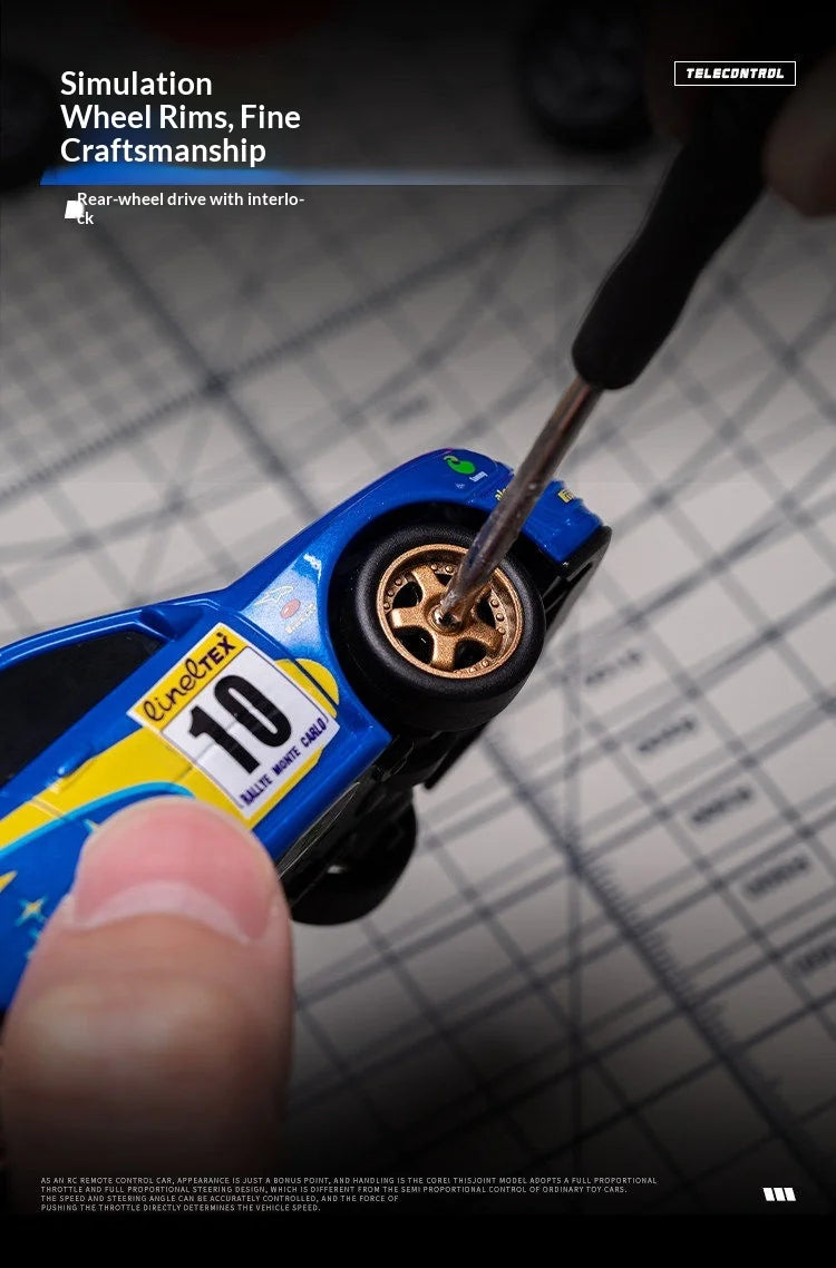 1:43 Mini RC Drift Car 2.4G High Speed Remote Control Racing Car Model Desktop Toy For Boys
