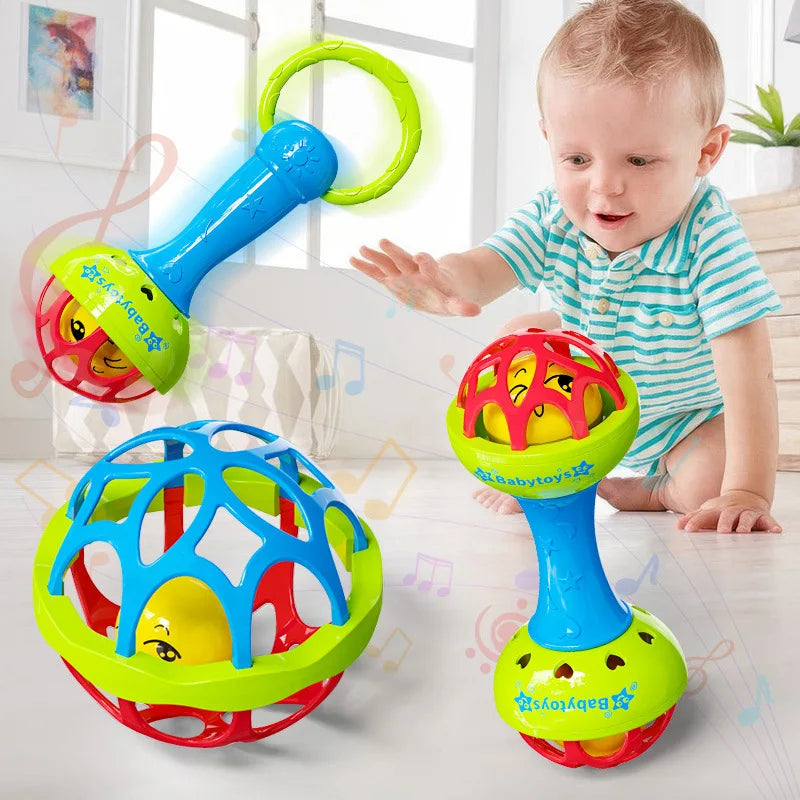 1/3pcs Multiple combinations of drum, bell, and ball toys for Youngsters， can promote their hearing development