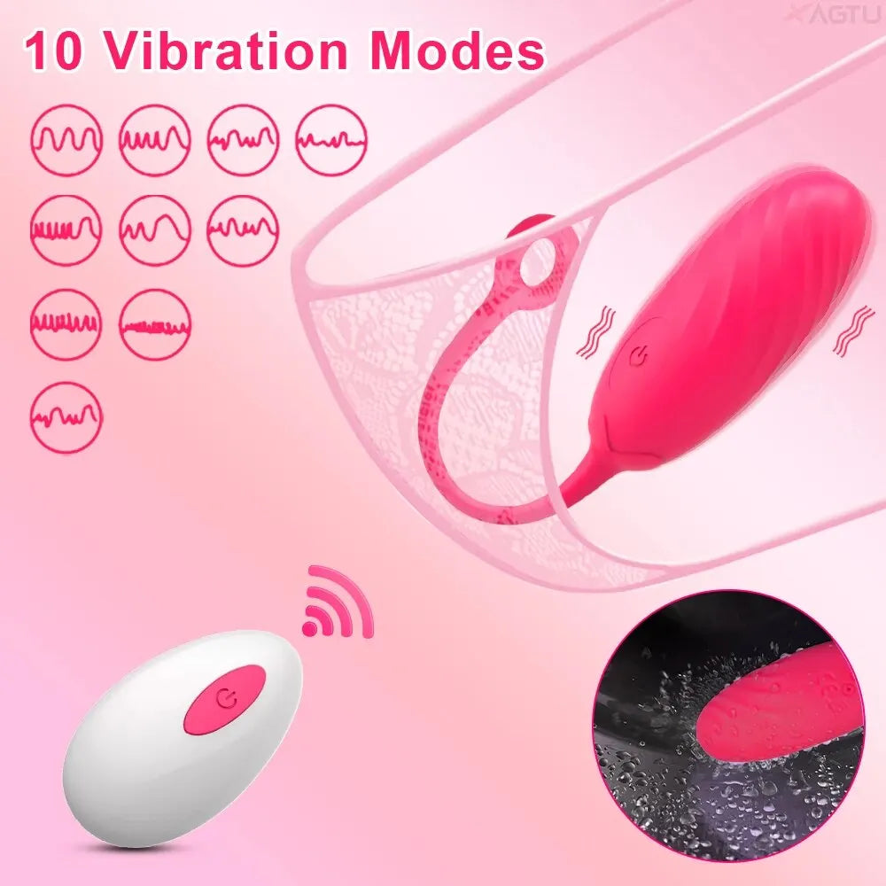 9-Mode Wearable Egg Vibrator