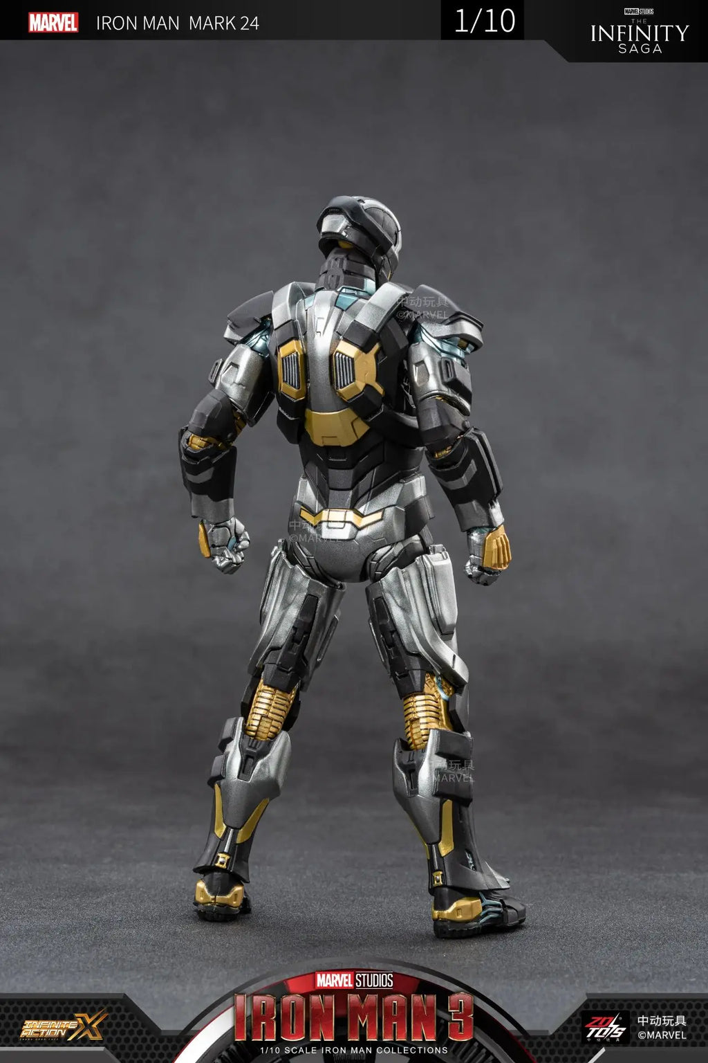 ZD Iron Man Figure Legends Iron Man Mk41 Mk47 Tank MK24 Iron Patriot 2.0 MK35 Red Snapper 1/10 Scale Iron Man Collections Gift