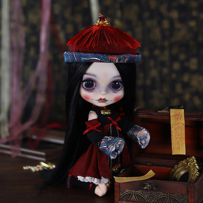 ICY DBS Blyth 1/6 Doll Hand drawn Set Zombie Set Long Eyelash Sleeping Eye Doll Set SD