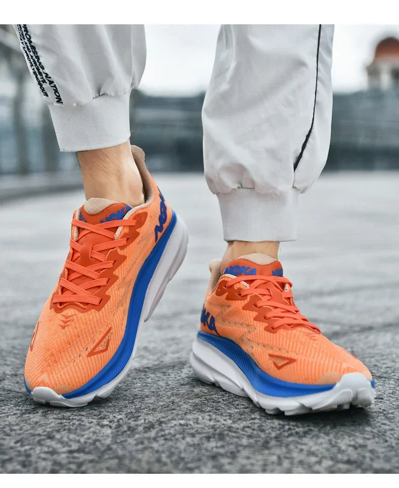 Men's Running Shoes Luxury Shoes Trainer Race Jogging Cushioning Outdoor Breathable Couple Non-Slip Sneakers Mesh Off-road Shoes