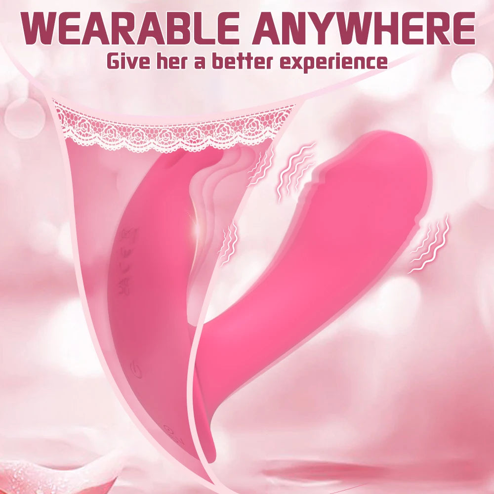 App-Controlled Butterfly Couples Vibrator