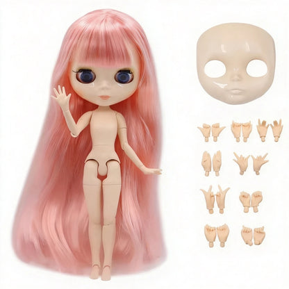 ICY DBS Blyth doll White Skin Glossy face Matte face Joint body with hand set A&B 1/6 bjd suitable diy makeup Special price