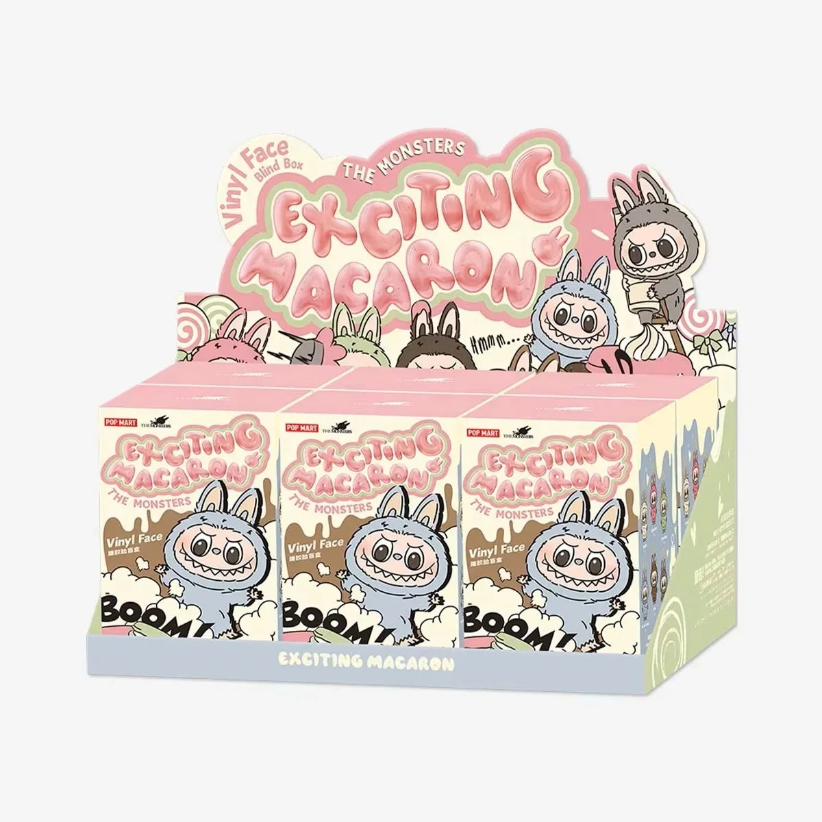 LABUB 1.0 Sweet Macaron Series-POP MART: 100% Genuine Figure, Blind Box, Sweet Theme, Collecting/Gifting, Hot Trend!