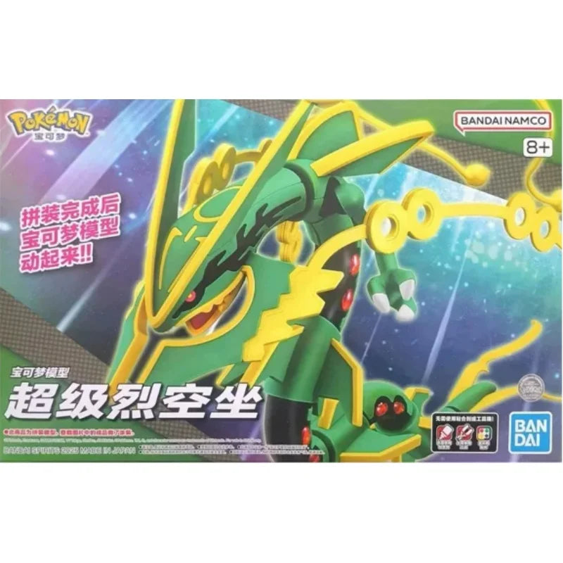 Bandai Original In Stock POKEMON Miraidon Mega Rayquaza Dragonite Charizard Anime Action Figures Assembly Model Ornaments