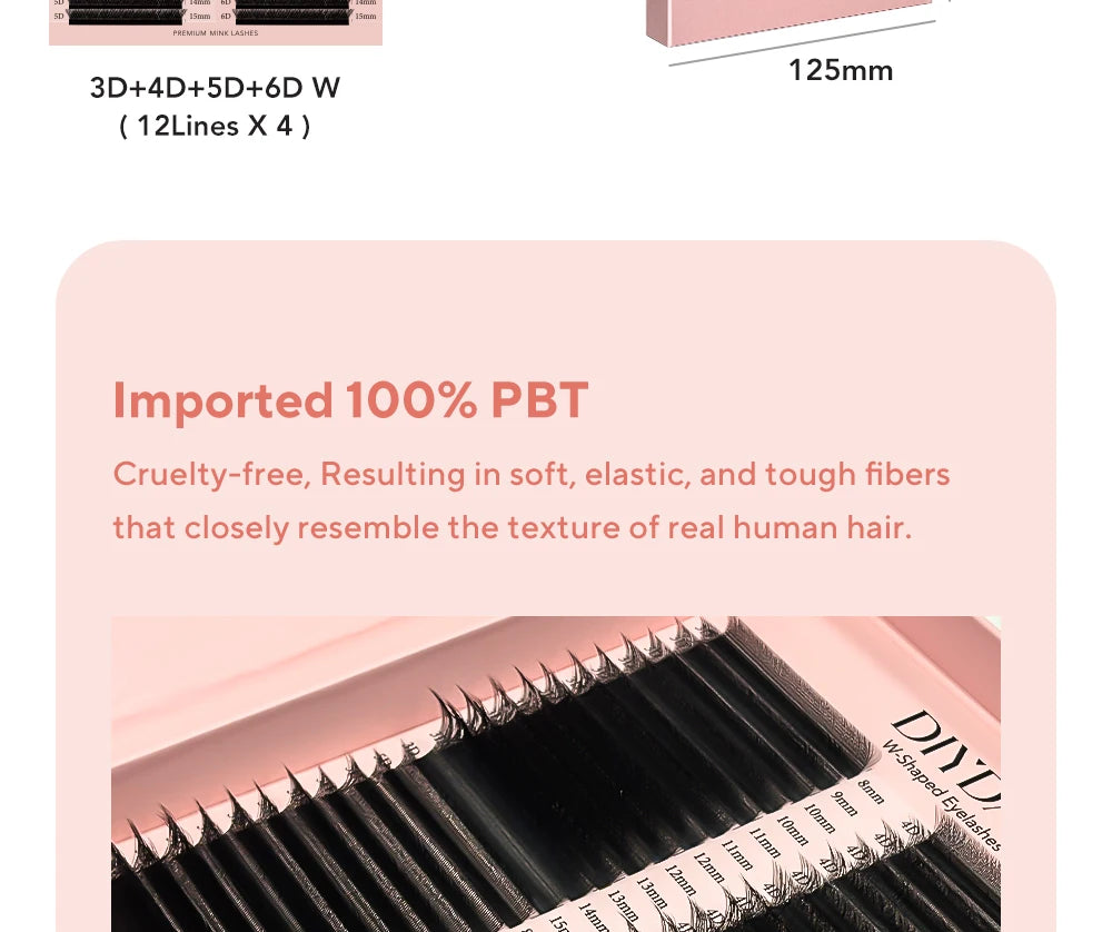 48-Row W-Shape Premade Lash Extensions