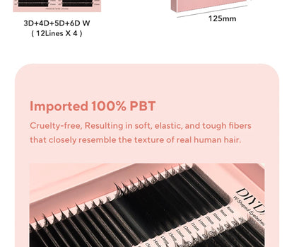 48-Row W-Shape Premade Lash Extensions
