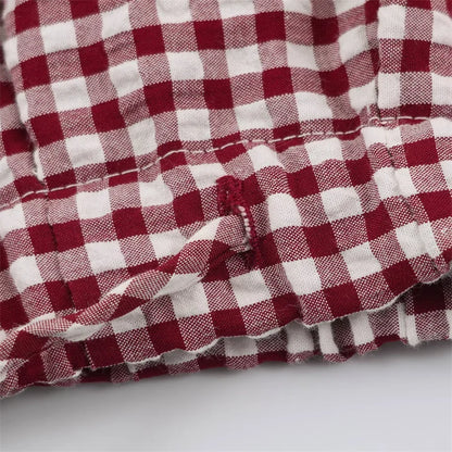 Guobioziy Women's Jacket 2026 Autumn New Plaid Long-Sleeve Drawstring Loose Jacket Parka Casual Fashion Versatile