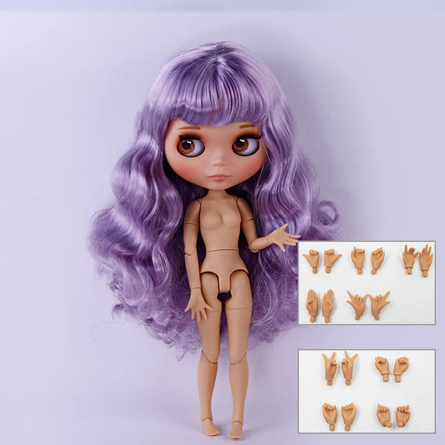 ICY DBS Blyth Doll BJD Joint Body tan Skin Matte Face New face Set Doll 1/6 30cm Gift Anime SD