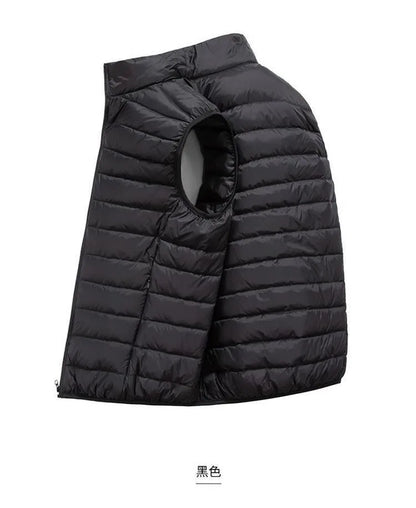 Men' Sleeveless Vest Jackets Winter Fashion Male Cotton-Padded Vest Coats Men Stand Collar Warm Waistcoats Clothing