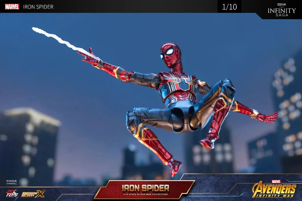 ZD Toy Spider Man No Way Home Marvel legends 1/10 Peter Parker Gold Black Red Model Action Figure Adult Collectible Toy