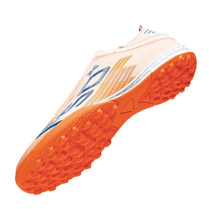 High Grip Unisex Soccer Trainers PU Woven Upper Rubber TF Studs Anti-Slip Breathable Men Outdoor Cleats