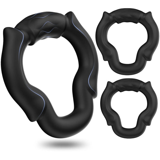 3-Piece Silicone Performance Ring Set