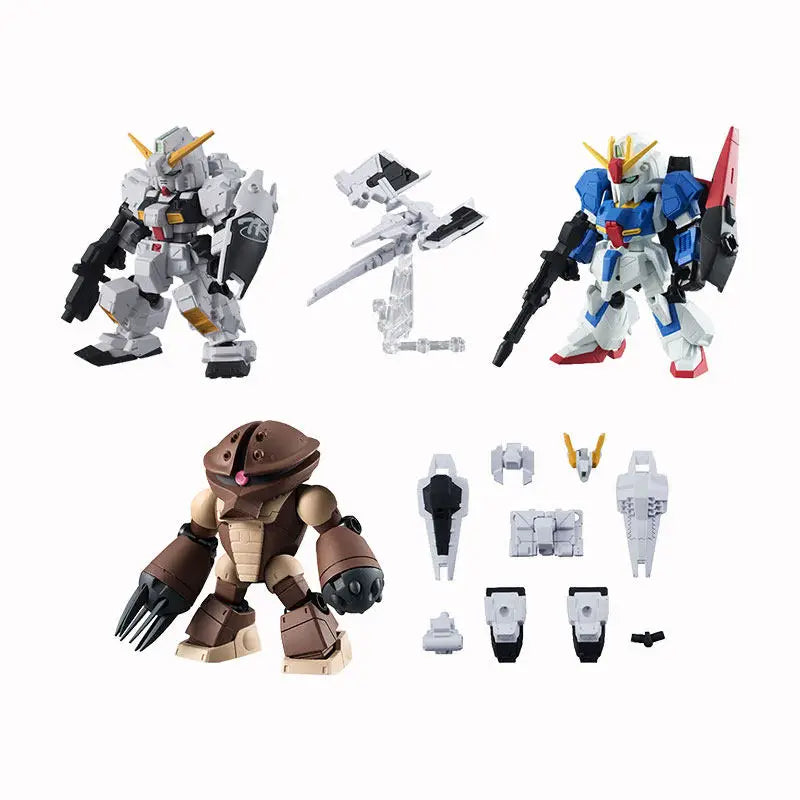 Bandai Gashapon Mobile Suit Ensemble (MSE) Gundam RX-78-2 Strike Hi-Nu Wing Astray ZZ Barbatos Assemble Model Kit Toy