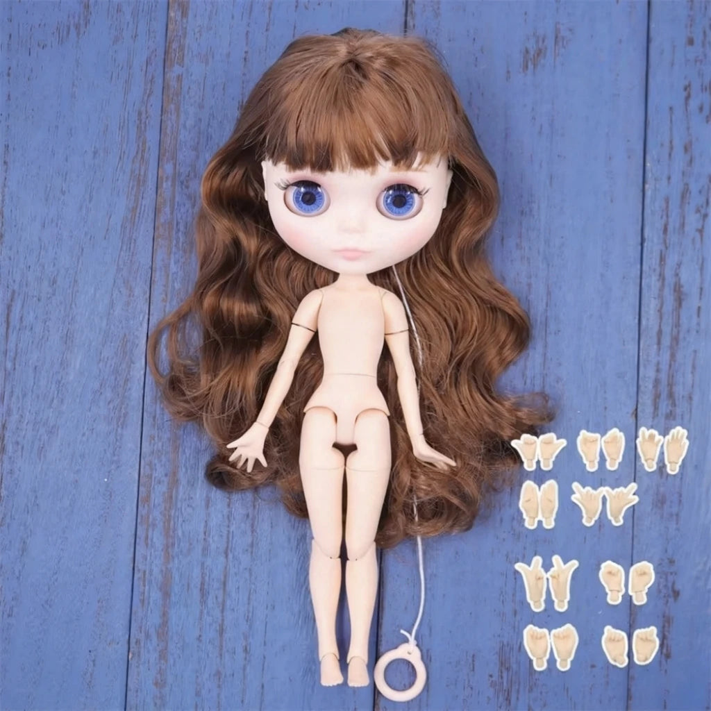 ICY DBS Blyth doll White Skin Glossy face Matte face Joint body with hand set A&B 1/6 bjd suitable diy makeup Special price