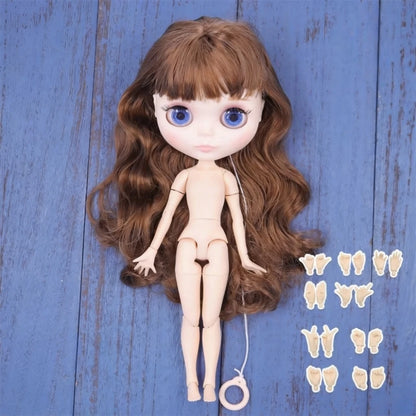 ICY DBS Blyth doll White Skin Glossy face Matte face Joint body with hand set A&B 1/6 bjd suitable diy makeup Special price