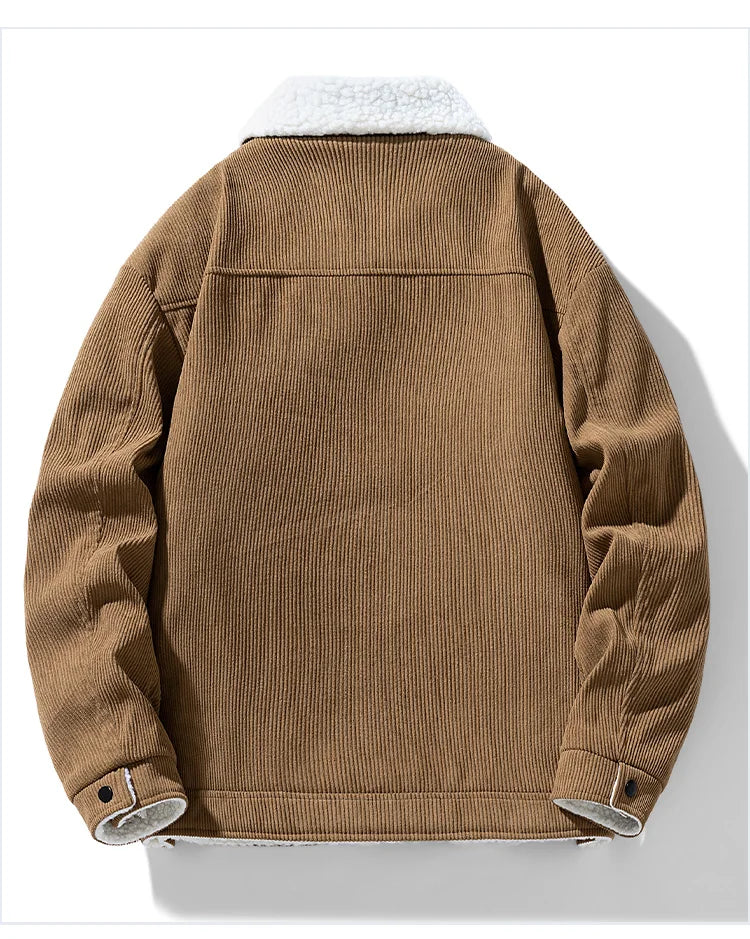 Men's Jackets and Coats Fashion Warm Corduroy Thick Coats 2026 Winter Fashion Men's Coats Down Jackets Men's Cotton Clothing
