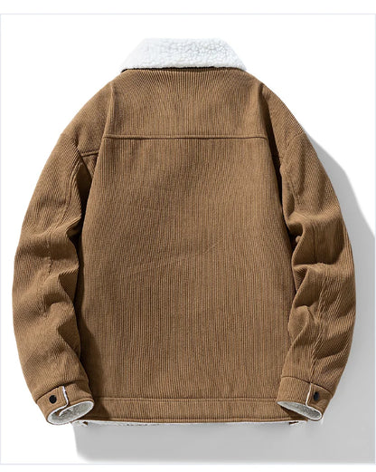 Men's Jackets and Coats Fashion Warm Corduroy Thick Coats 2026 Winter Fashion Men's Coats Down Jackets Men's Cotton Clothing